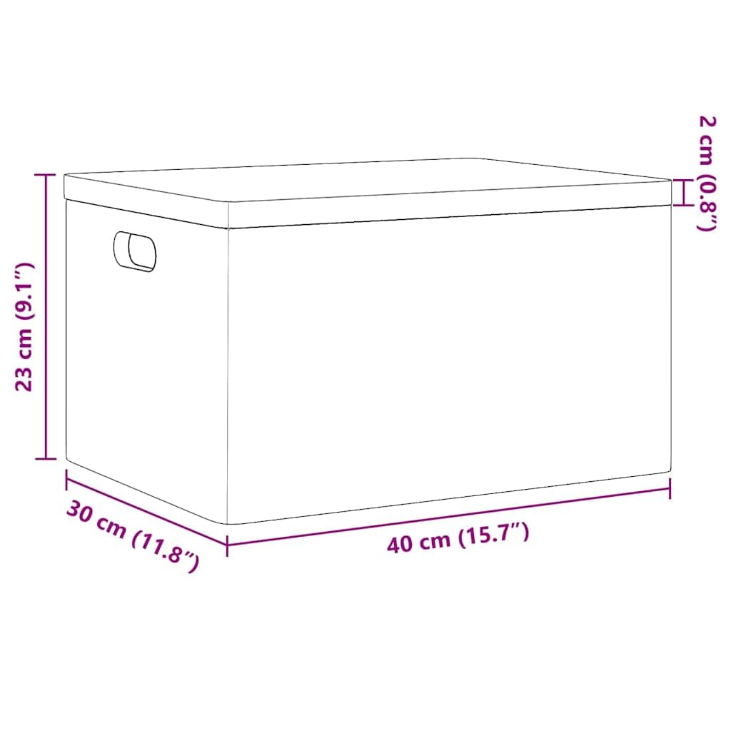 Holzkiste mit Deckel und Griffen Schwarz aus massivem Kiefernholz 40x30x23 cm Aufbewahrungsbox für Ordnung im Schlafzimmer Büro Wohnzimmer mit praktischem Organizer
