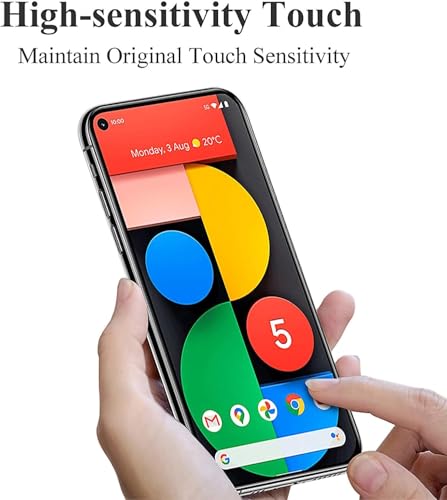 Image of Mr.Shield Top-Notch HD+ Tempered Glass Screen Protector Guard for Google pixel 5, 9H Hardness, Military Grade Protection, Easy Installation kit