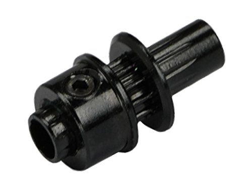 MICROHELI Aluminum Main Drive Pulley (Black) (for MH Pulley/Timing Belt Conversion Series)