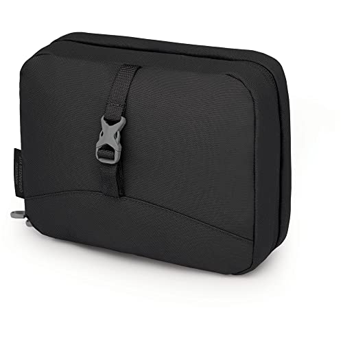 Image of Osprey Daylite Hanging Toiletry Kit, Black | travel organizer, packing cube, toiletry bag, carry on accessory, Black color