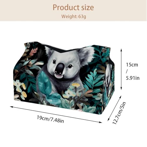Boîte à mouchoirs koala lot de 2 distributeurs de table pour commode - 5