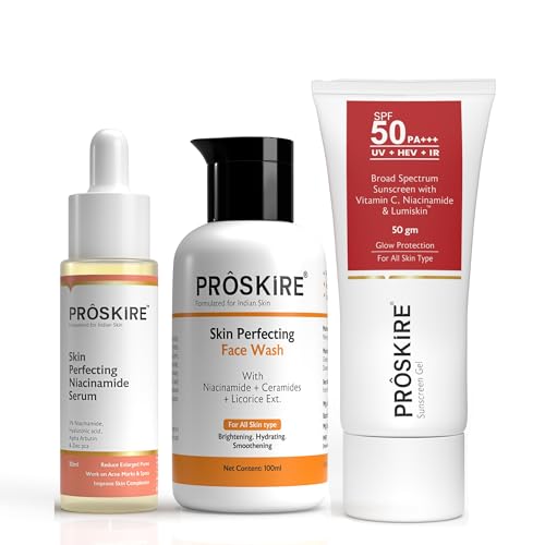 Proskire Pore Care Combo – Niacinamide Serum + Face Wash + Sunscr...