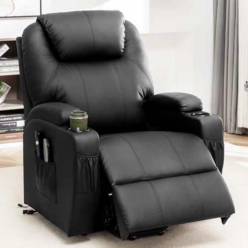 Sillón eléctrico reclinable para adulto negro miniatura 6