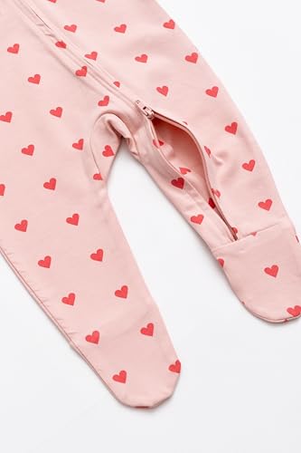 Image of monica + andy Double Zipper One Piece, 100% Organic Baby Clothes for Girls & Boys, Unisex, Preemie, Newborn & Infant Sizes