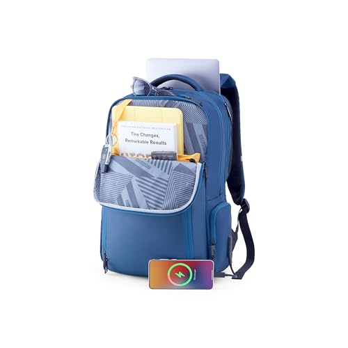 Image of American Tourister Segno 4.0 | 30 Ltrs | 3 Compartments | Bottle Pocket | Ergonomic Padded Back Panel & Shoulder Straps | Laptop Backpack | 1 Year International Warranty | Navy