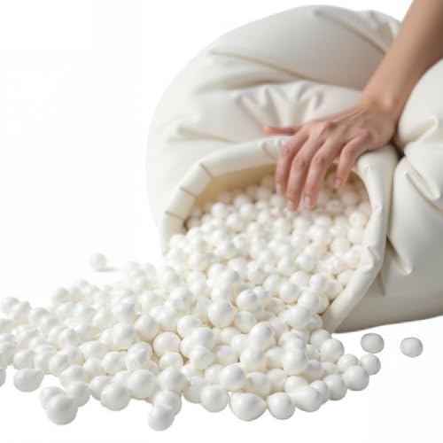 補充用ビーズ 1kg EPSビーズ 3-5mm 豆袋ソファ ビーズクッション 詰め替え用 高反発 低反発 流?材 抱き枕 ぬいぐるみ 詰め物 無臭・無害 防炎素材 (1kg)
