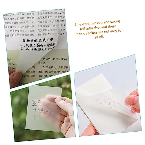 Notes adhésives transparentes imperméables et repositionnables de bureau - 5