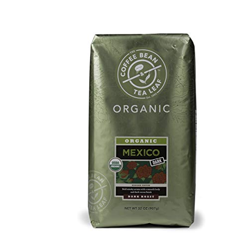 The Coffee Bean & Tea Leaf, Organic Single Origin Mexican Coffee, Dark Roast Ground Coffee, 2 Lb