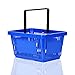 Einkaufskorb blau 22l Handkorb mit Tragebügel | Kunststoffkorb verschiedene Farben stapelbar | Tragekorb stabil | Plastikkorb lebensmittelgeeignet | Shopping-Basket