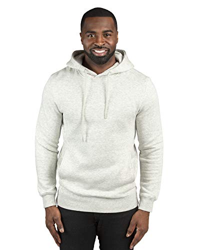 Threadfast Apparel Unisex Fleece Pullover Hooded Sweatshirt, Oatmeal Heather, L