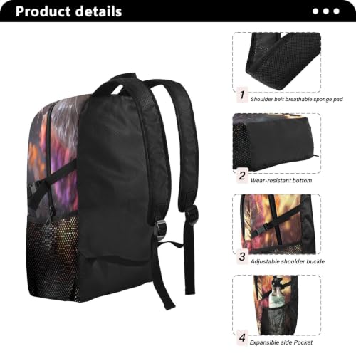 Sac à dos de randonnée pliable léger compactable Castor Violet En ColèRe