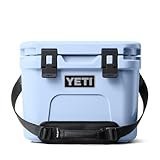 YETI Roadie 15 Hard Cooler with DoubleDuty Shoulder Strap, Big Sky Blue
