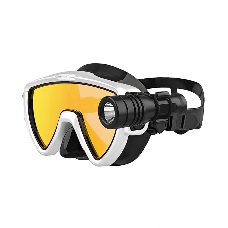Masque de plongée pour adulte panoramique 180° HD avec couvre-nez étanche