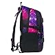 Baagl Schulrucksack Set Mädchen 5-Teilig, Schultasche ab 3. Klasse, Grundschule Ranzen mit Brustgurt, Ergonomischer Schulranzen (Skate Galaxy)