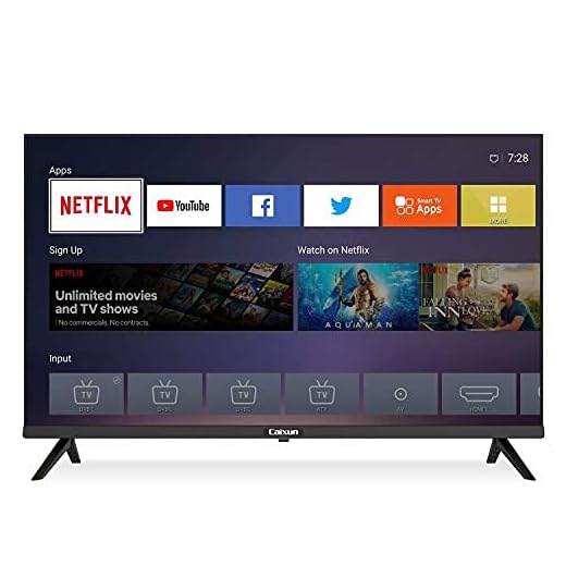 Caixun EC32S2N, Smart TV 32 Pulgadas, LED TV 2021, WiFi, Netflix, Prime Video, Youtube, Facebook, Tuner Triplo(DVB-C/T2/T/S2/S) Media Player