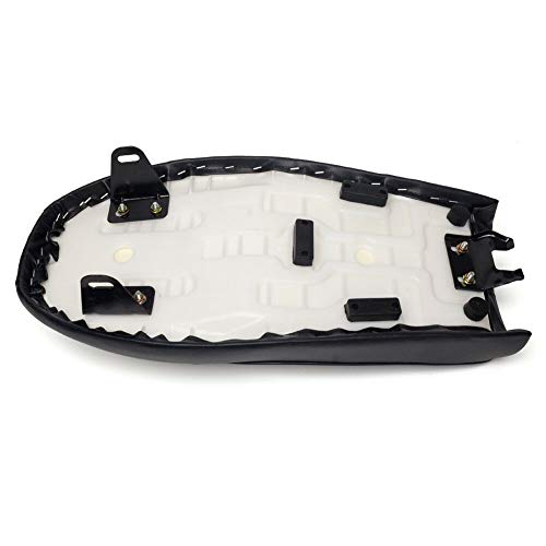 Triclicks Cafe Racer Motorcycle Seat Hump Saddle For Suzuki GS Yamaha XJ Honda CB Black - Thumbnail 7