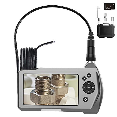 ファイバースコープ 4 5インチ Ipsスクリーン スネーク スコープ スネーク カメラ 5 5mm直径カメラ カメラ内蔵32 Gメモリーカード 1080p 解像度 Geecr 内視鏡 エンドスコープ 内視鏡 管内カメラ ダイバー用装備品 撮影用等にご利用いただけます ミニカメラ 水中カメラ 多