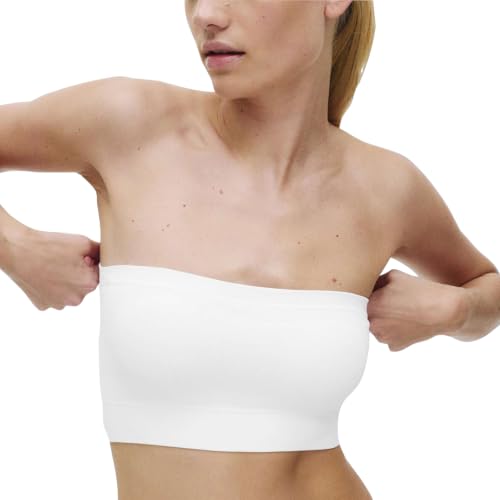Image of Marks & Spencer Polyamide Elastane Non Padded Bra | Non Wire Bandeau Bra