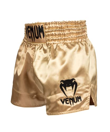 VENUM Clásico Pantalones Cortos, Unisex Adulto, Dorado/Negro, M Slim Taille Courte - imagen 3