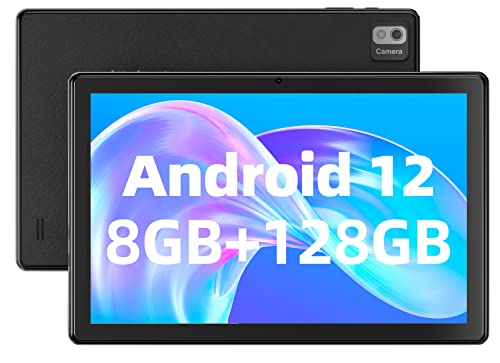SGIN Tablet 10 Zoll 8GB RAM 128GB ROM, Android 12 Tablet 800 x 1280 IPS, 5MP + 8MP Kamera, Bluetooth 5.0, GPS, 6000mAh (TF 256 GB erweiterbar)