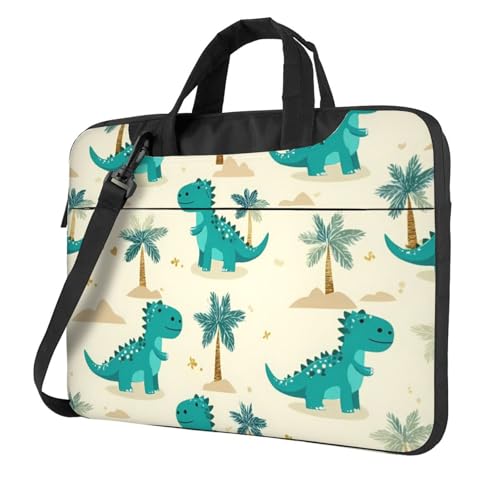 Cartoon Dinosaurs Tree Laptop Bag 14 inch Waterproof miniatura 1