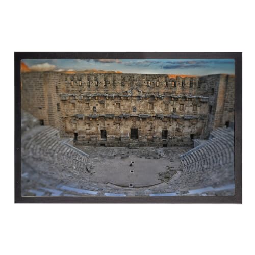 Fabulous Paillasson Theatre D'Aspendos en Turquie Monument Antique - Dimensions: 75x50cm