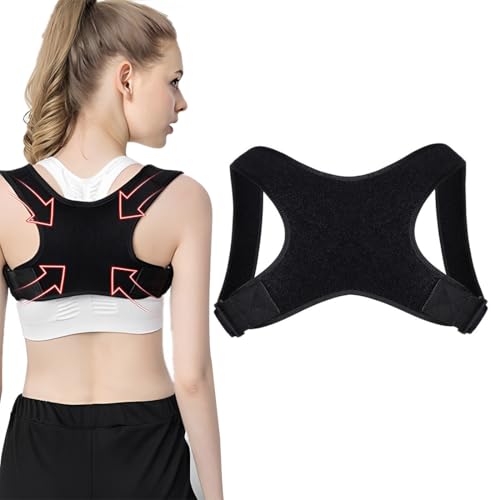 Correcteur de Posture, Réglable Redresseur de Dos, Posture Correcteur Dos Femme Homme, Respirant Posture Correcteur, Ceinture Dorsale pour Maintien Du Dos, Du Cou et...