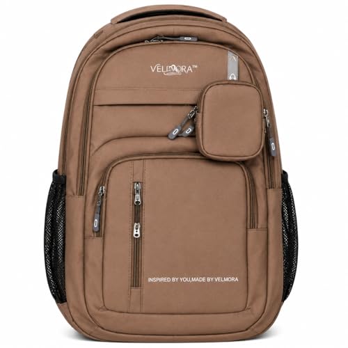 Image of MBW Korean Style Water Resistant 35L Laptop Backpack for Men & Women | Polyester Multi Compartments Bag with Side Pockets & Accessory Pouch | Travel Backpack for Office, College and School