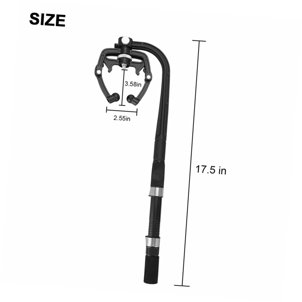 UKCOCO Angelschnurspuler Angelschnur Aufwickelsystem aus PVC Schwarz für Stabile Wicklung und Einfaches Aufsetzen Baitcasting Rollen und Rollen für Outdoor Einsatz