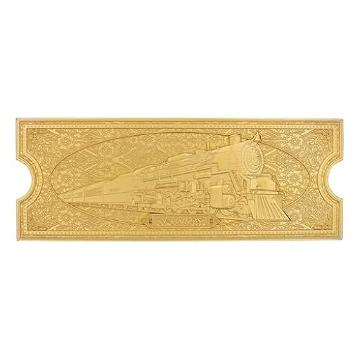 The Polar Express - Billete de Tren Chapado en Oro de 24 Quilates, edición Limitada Coleccionable, réplica Oficial de la película, Regalo para Fans y coleccionistas | Ya disponible en tu tienda friki favorita! En mundofriki.es! The Polar Express - Billete de Tren Chapado en Oro de 24 Quilates, edición Limitada Coleccionable, réplica Oficial de la película, Regalo para Fans y coleccionistas | Ya disponible en tu tienda friki favorita! En mundofriki.es!