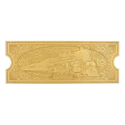 The Polar Express - Billete de Tren Chapado en Oro de 24 Quilates, edición Limitada Coleccionable, réplica Oficial de la película, Regalo para Fans y coleccionistas | Ya disponible en tu tienda friki favorita! En mundofriki.es!