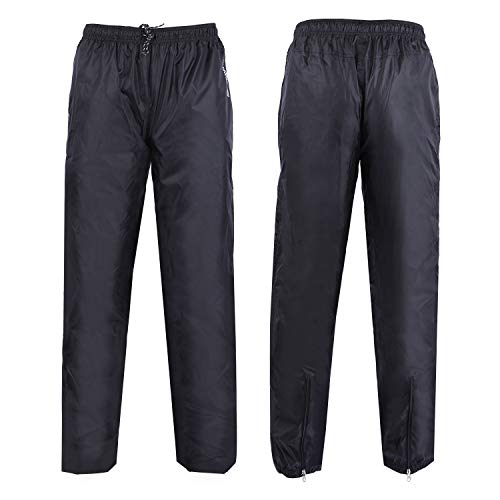 image for REDCAMP Unisex Rain Pants Waterproof Lightweight with Side Zipper, PU5