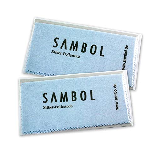 imppac sambol joyas paño de limpieza 2pieza Juego de gamuzas para abrillantado d1zap1382