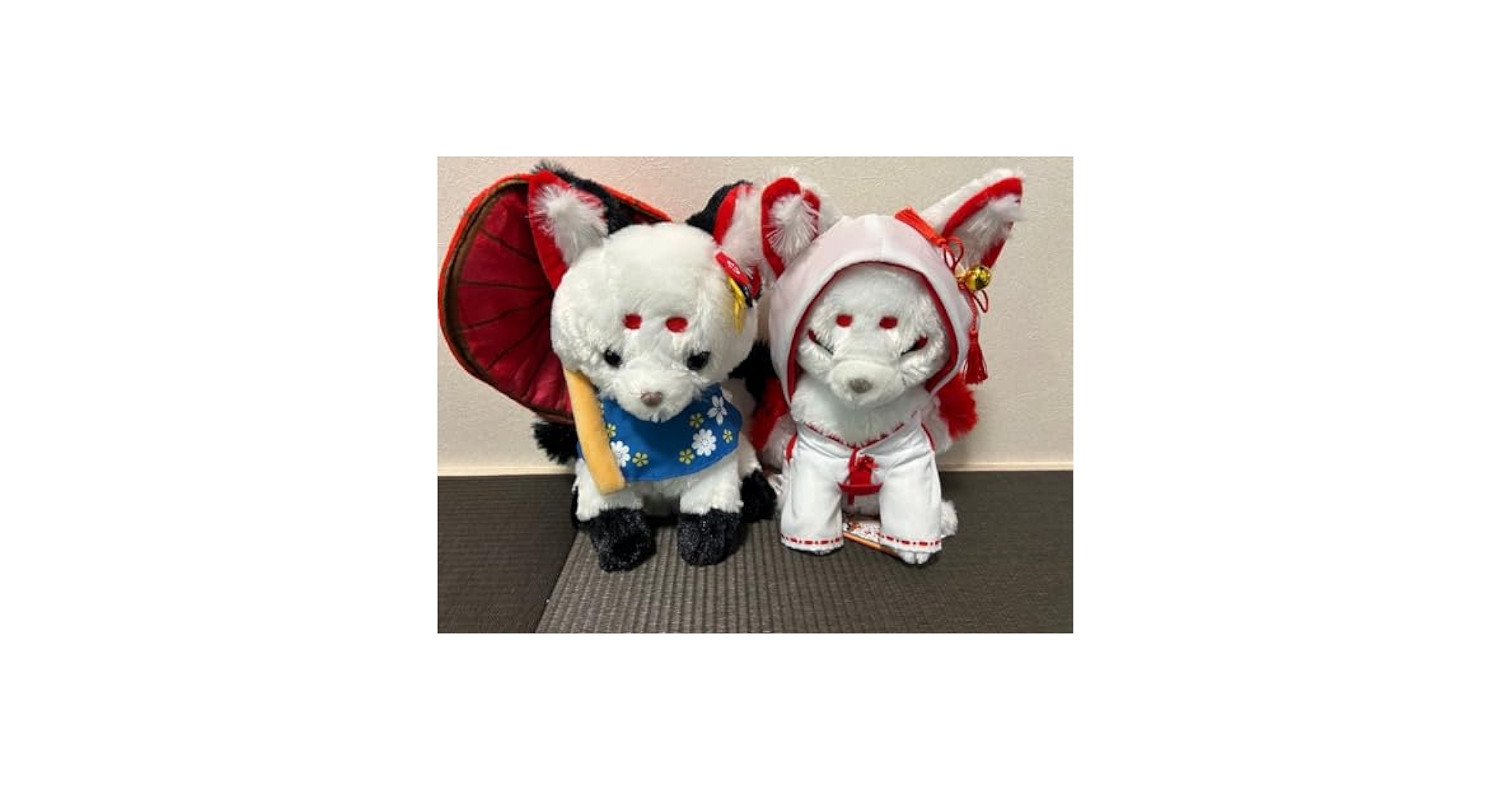 ちょコンとキツネ 九尾 和傘といっしょ 狐の嫁入り ういろう かのこ ぬいぐるみ ちょコンとキツネ 九尾 和傘といっしょ 狐の嫁入り ういろう