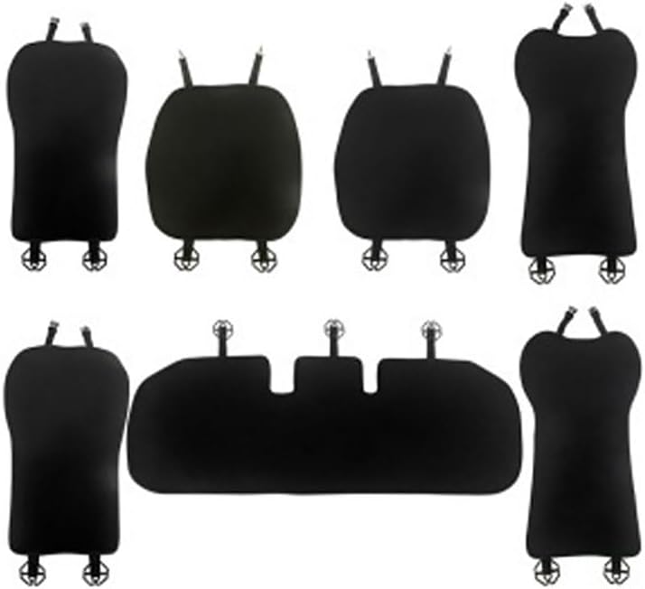 For Tesla Model 3 2021-2025 Highland Model Y 2020-2024 Car 5 Seat Covers Four Seasons Universal Protector Pad Front and Rear seat Linen Mat Interior Decoration Accessories 7PCS (For Model Y 2020-2024)