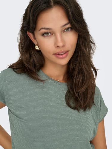 ONLY Onlclaudia S/S Glitter Stripe Top JRS – Ansicht 3