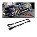 Car Side Skirt Extension Splitter A Pair Compatible for Jeep Grand Cherokee SRT/SRT8/Trackhawk 2012-2021 Plate Lip Bumper Winglet Body Kit(Rear Bumper Corner Carbon)