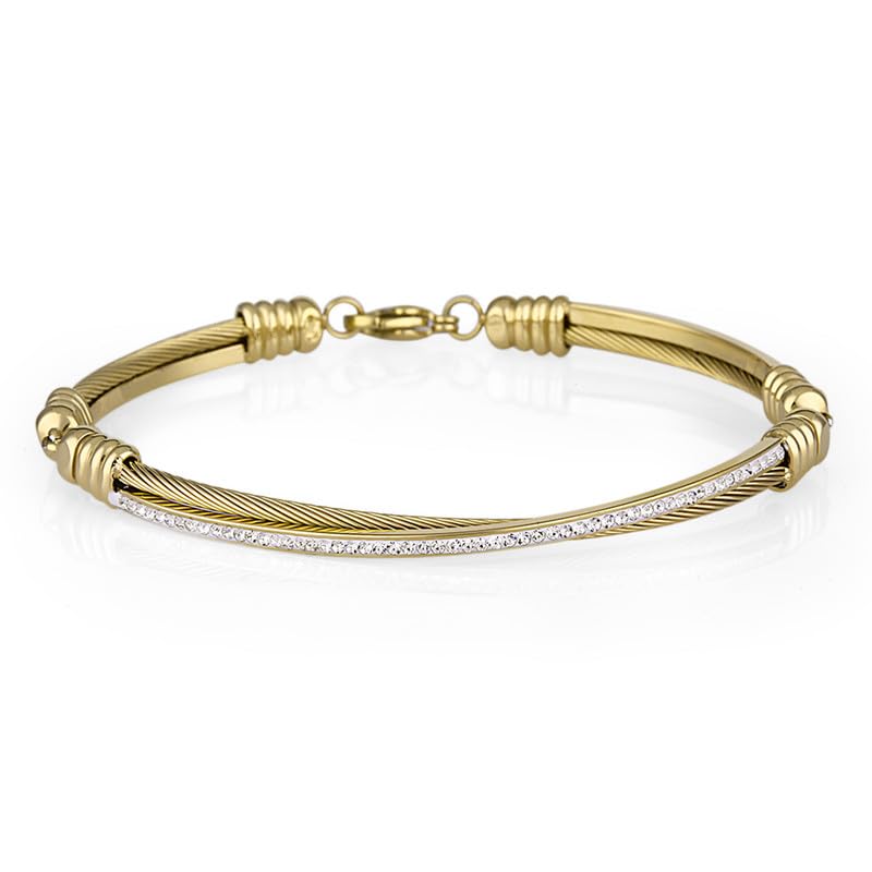 Daniel Klein Gold Color Bracelet For Women - DKJ.3.1070-2 (B0CLLVVZNX) Amazon Price History, Amazon Price Tracker