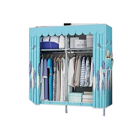GTOULHH Armarios para Trasteros Armario para El Marco del Dormitorio Armario Hecho De Tubos De Acero Armario para Guardar Más Ropa Grande(Length 130CM)
