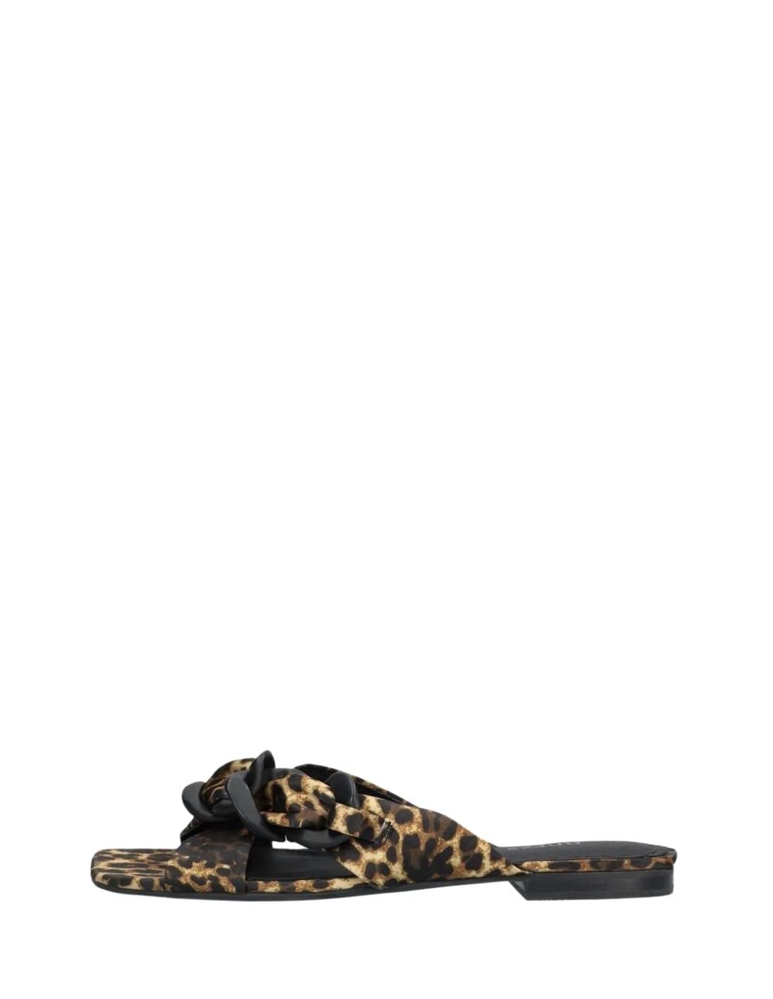 Sandales plates Sameya GUESS Leopard en taille M pour femme Chic