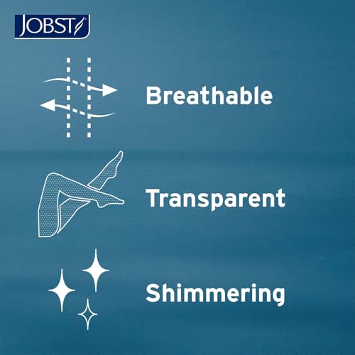Image of JOBST UltraSheer Knee-High 20-30 mmHg Closed Toe Compression Stockings for Women, Medical Compression For Varicose and Spider Veins, Helps Prevent Swelling