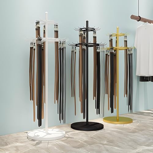 Organizador de corbatas de doble capa, soporte de metal para bufandas, cinturones, chales, bolsos, ahorro de espacio para armario, centro comercial u hogar