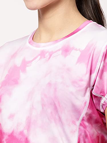 Image of Tie-Dye Crop Top and High Waist Short (Co-Ord Set) for Women Workout
