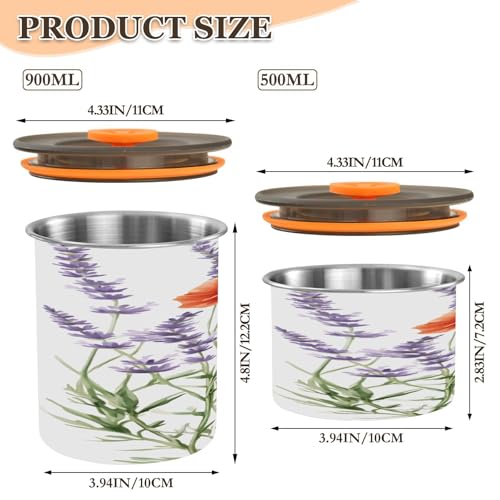 Contenedor para café al vacío Qilmy 17oz acero inoxidable miniatura 3