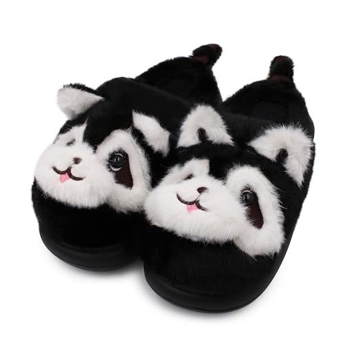 Image of VRITRAZ Women's Comfort Slip On Closed Toe Warm Winter House Clog Indoor Slipper with Cute Print and Degins