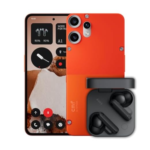 CMF Phone 2 Pro 128Go Orange – Smartphone 5G avec Caméra 50MP + CMF Buds 2 Gris Foncé Inclus