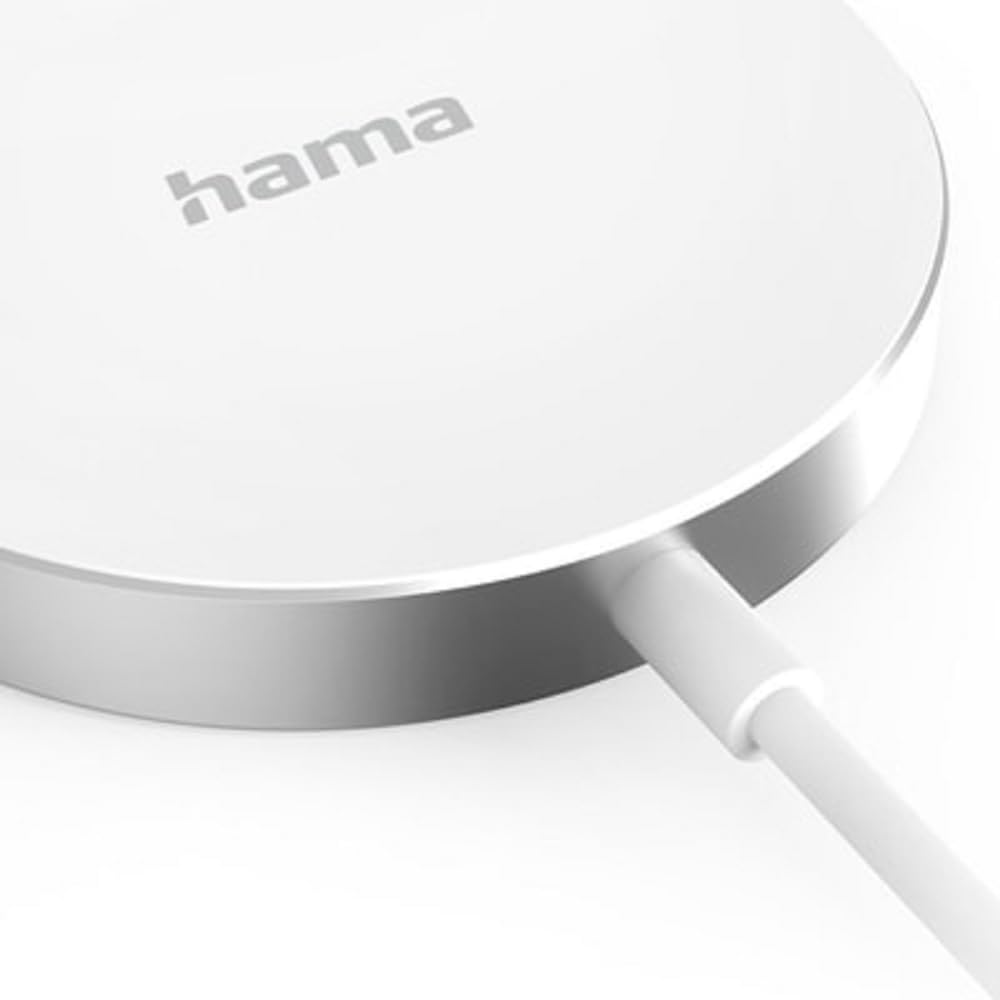 Hama Ładowarka akumulatorowa MagCharge FC15, 15 W, do Apple iPhone, biała