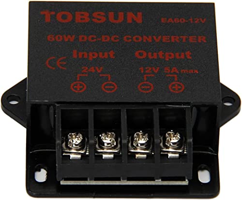 Image of DC Voltage Regulator Buck Converter - 24V to 12V, 5A, 60W Step Down Power Converter Module