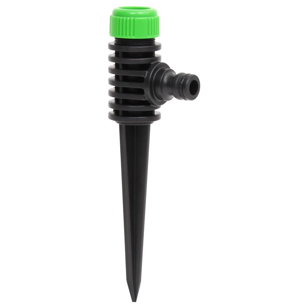 Irrigazione del prato, Irrigatore da giardino rotante Confezione 6 bicolore 3x6x19,5 cm ABS PP 360 Auto