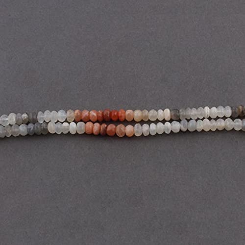 Perle de lune facettée 7mm perles rondelles pour bracelet en pierre naturelle fil SB1469